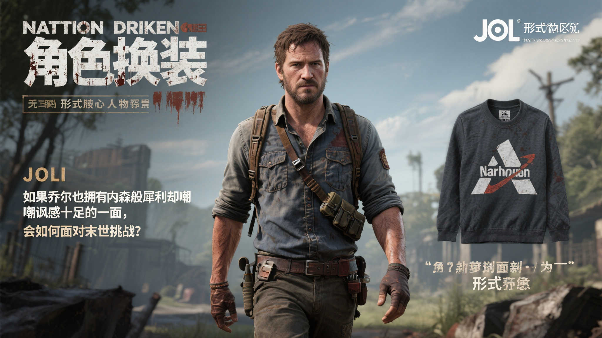 乔尔化身内森！《最后生还者2：复刻版》推出《神秘海域》联动装扮